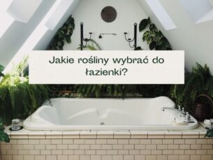 Wanna otoczona zielonymi roślinami